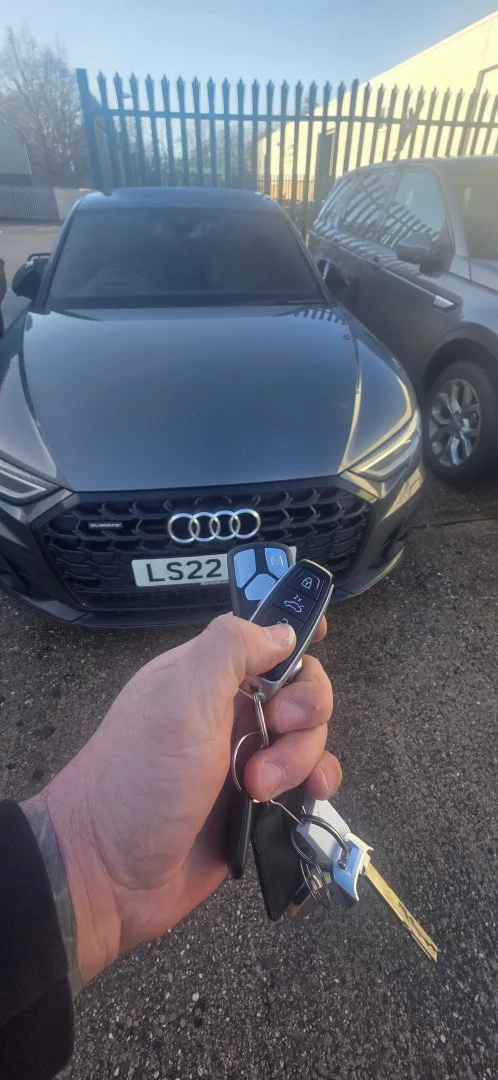 Audi vehicle with its keys