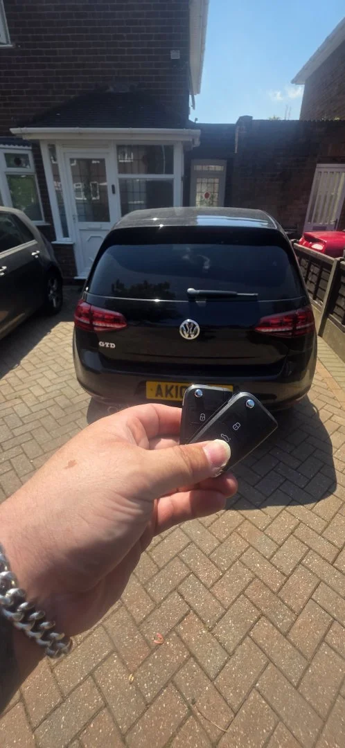 Volkswagen vehicle with a key